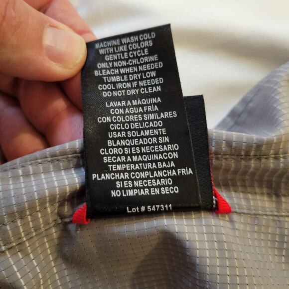 Gerry Shirt Mens LT Long Sleeve Button Up Gray Mirco Hiking Outdoors Camping - Picture 5 of 6